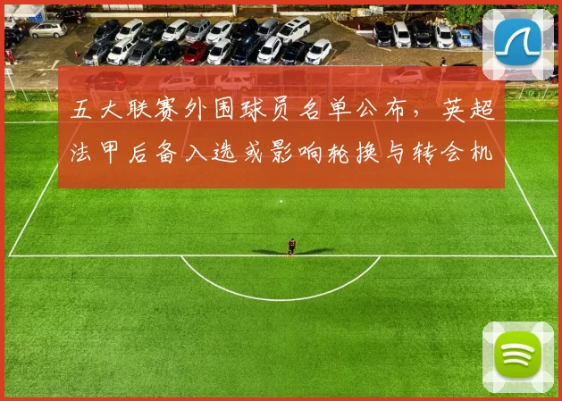 五大联赛外围球员名单公布，英超法甲后备入选或影响轮换与转会机会